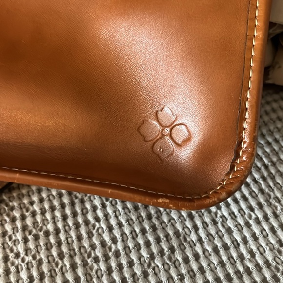 Patricia Nash Tan Light Cognac Brown Leather Olivenzia Tote Bag - Picture 14 of 16